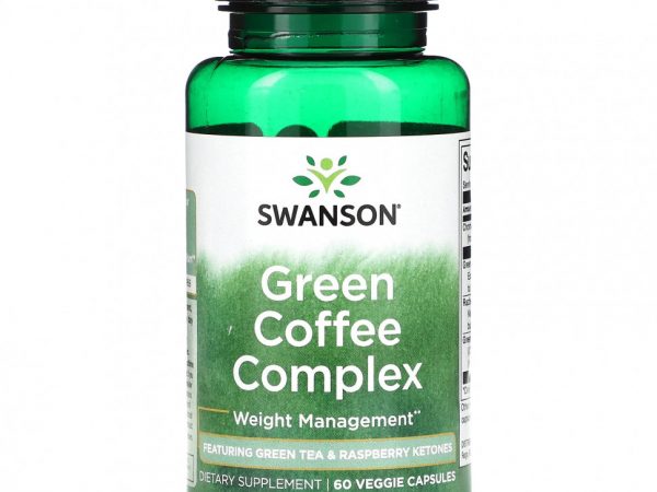 Swanson, Green Coffee Complex, 60 растительных капсул