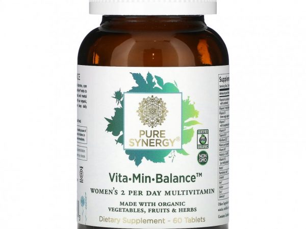 Pure Synergy, Vita-Min-Balance для женщин, 60 таблеток