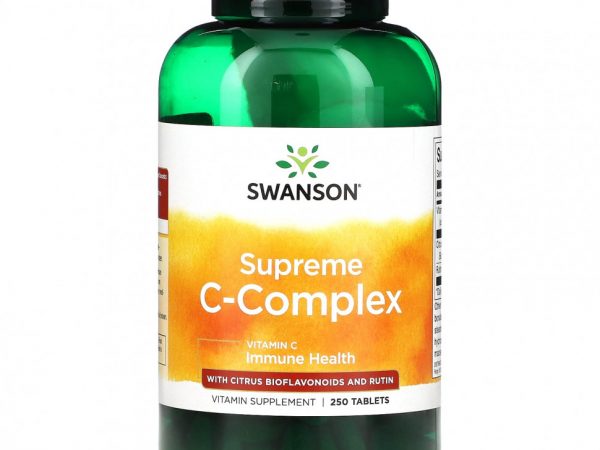 Swanson, Supreme C-Complex с цитрусовыми биофлавоноидами и рутином, 250 таблеток