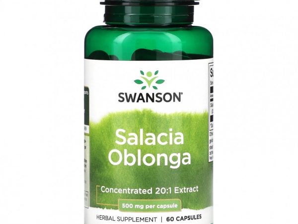 Swanson, Салация облонга, 500 мг, 60 капсул
