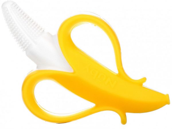 Nuby, Nananubs Banana Massaging Toothbrush, 3+M, 1 Brush