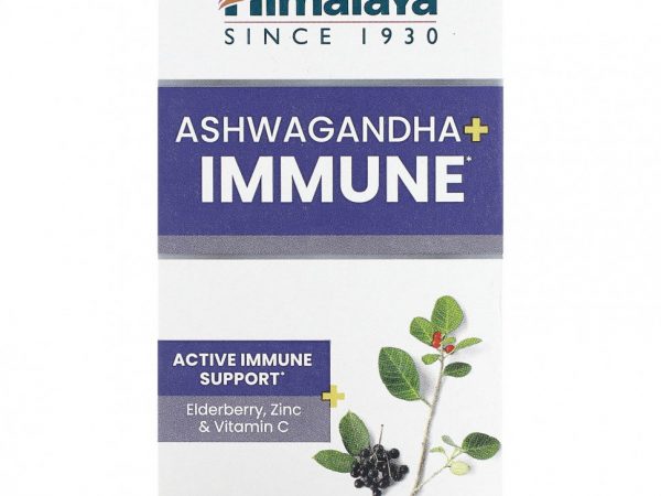 Himalaya, Ashwagandha + Immune`` 60 веганских капсул