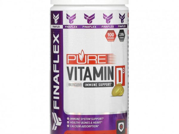 Finaflex, Pure Vitamin D3, 50 mcg (2,000 IU), 100 Softgels