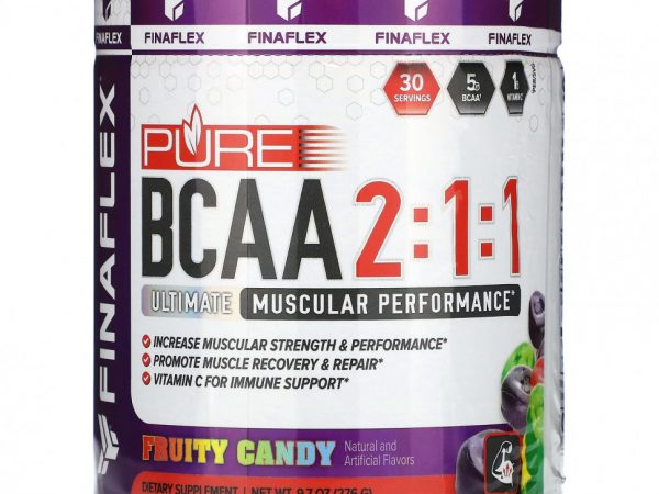 Finaflex, Pure BCAA 2: 1: 1, фруктовые конфеты, 276 г (9,7 унции)