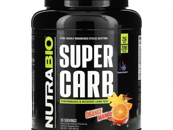 Nutrabio Labs, Super Carb, апельсин и манго, 841 г (1,9 фунта)