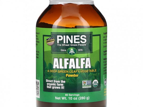 Pines International, Порошок из люцерны, 280 г (10 унций)