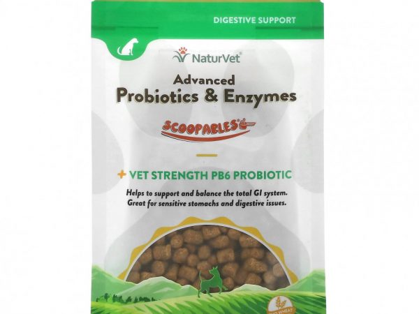 NaturVet, Scoopables, улучшенные пробиотики и ферменты, для собак, бекон, 315 г (11 унций)