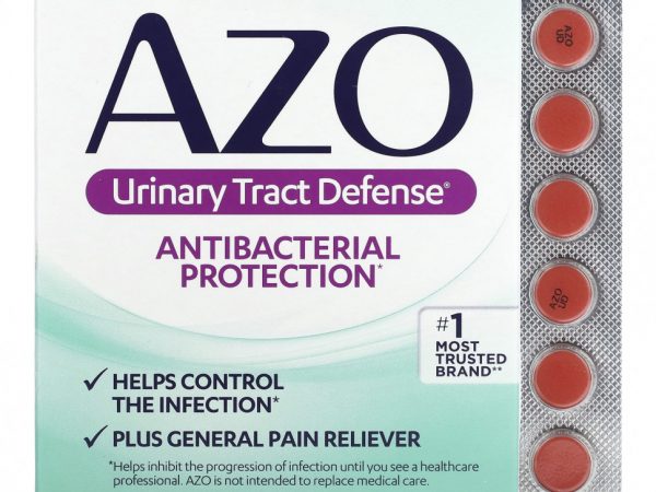 Azo, Защита мочевыводящих путей, антибактериальная защита, 24 таблетки