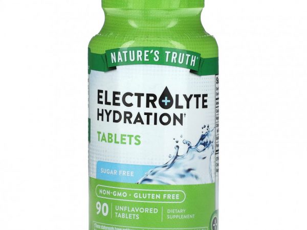 Nature's Truth, Electrolyte Hydration, без добавок, 90 таблеток
