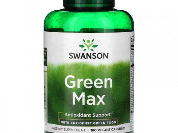 Swanson, Green Max`` 180 растительных капсул