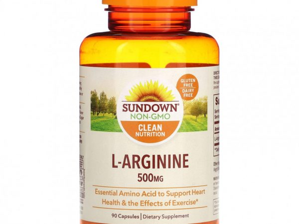 Sundown Naturals, L-аргинин, 250 мг, 90 капсул