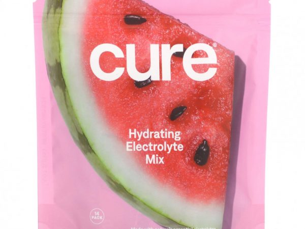 Cure Hydration, Увлажняющая смесь электролитов, арбуз, 14 пакетиков по 7,6 г (0,27 унции)