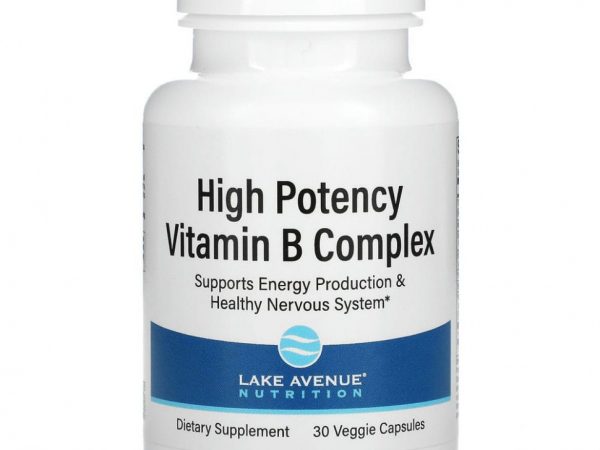 Lake Avenue Nutrition, комплекс витаминов группы B высокой эффективности действия, 30 растительных капсул