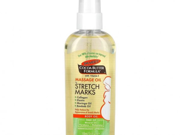 Palmer's, Cocoa Butter Formula, массажное масло против растяжек, 100 мл (3,4 жидк. унции)