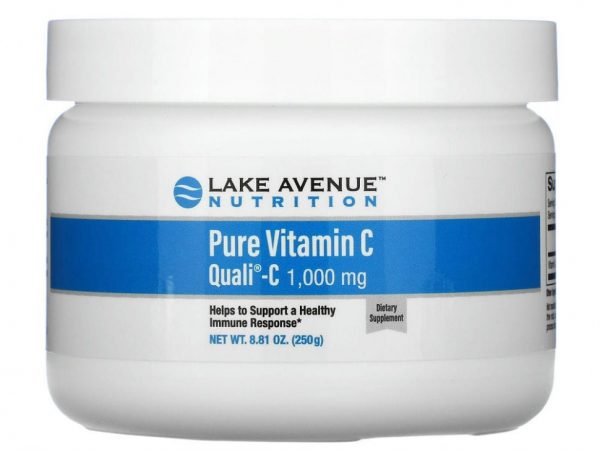 Lake Avenue Nutrition, Quali-C, чистый витамин С в порошке, 1000 мг, 250 г (8,81 унции)