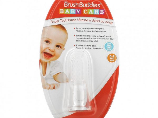 Brush Buddies, 'Забота о детях', зубная щетка на палец, 0-3 лет, 1 шт