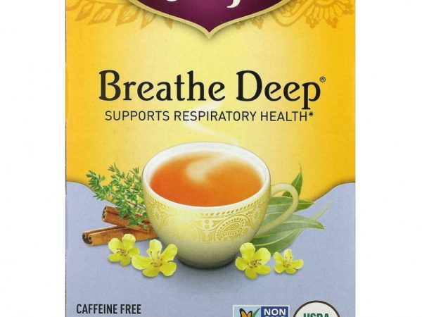Yogi Tea, Breathe Deep, без кофеина, 16 чайных пакетиков, 32 г (1,12 унции)