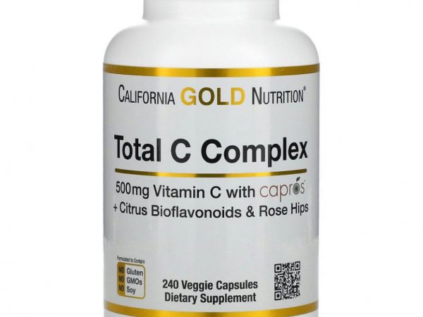 California Gold Nutrition, Total C Complex, 500 мг, 240 растительных капсул