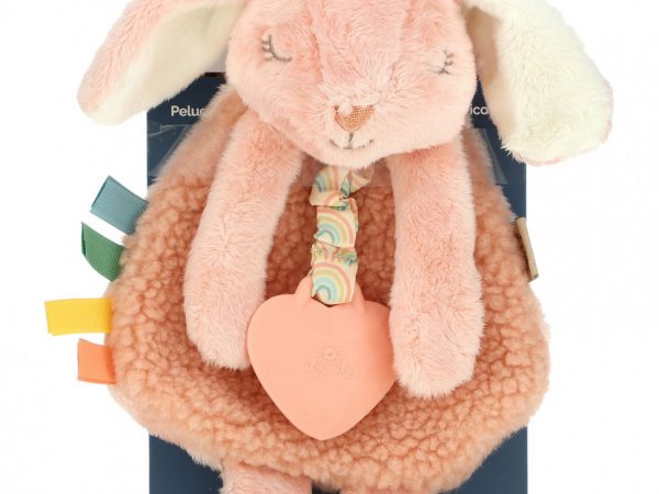 itzy ritzy, Itzy Lovey, Plush Lovey With силиконовый прорезыватель, для детей от 0 месяцев, Ana The Bunny, 1 прорезыватель для зубов
