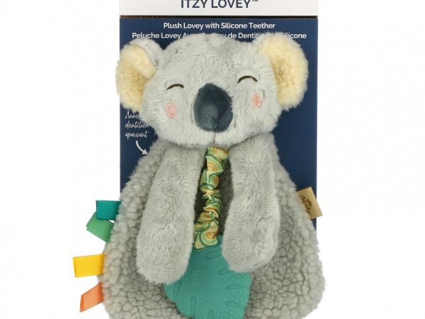 itzy ritzy, Itzy Lovey, Plush Lovey с силиконовым прорезывателем, от 0 месяцев, коала``, 1 прорезыватель