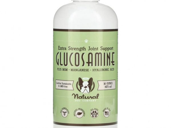 Natural Dog Company, Глюкозамин, усиленная поддержка суставов, для всех возрастов, 473 мл (16 унций)