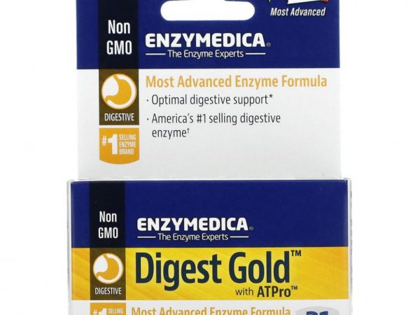 Enzymedica, Digest Gold с ATPro, добавка с пищеварительными ферментами, 21 капсула