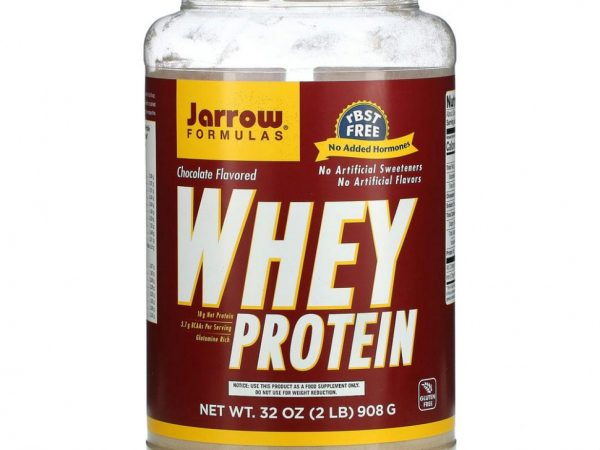 Jarrow Formulas, 100% Натуральный сывороточный протеин со вкусом шоколада, 32 унции (908 г) порошок