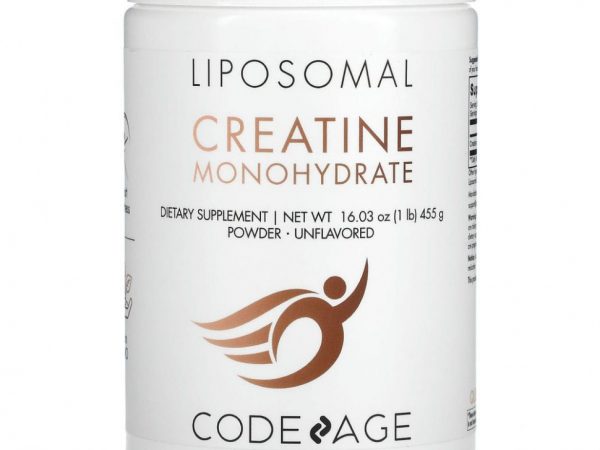 Codeage, Липосомальный моногидрат креатина, без добавок, 455 г (1 фунт)