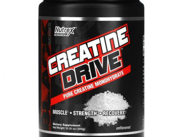 Nutrex Research, Creatine Drive, креатин без добавок, 300 г (10,58 унций)