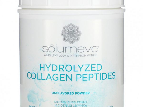 Solumeve, Radiant Beauty, пептиды гидролизованного коллагена, порошок с нейтральным вкусом, 460 г (16 унций, 1 фунт)