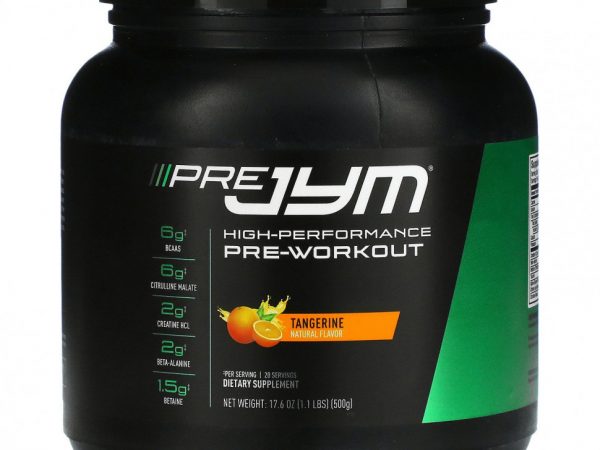 JYM Supplement Science, Pre JYM, перед тренировкой, мандарин, 500 г (1,1 фунта)