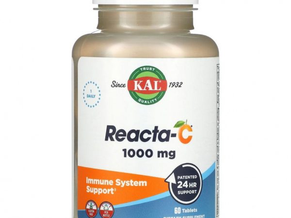 KAL, Reacta-C, 1000 мг, 60 таблеток