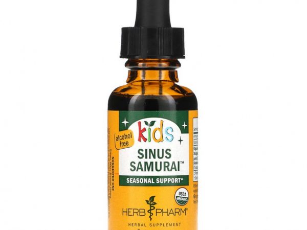 Herb Pharm, 'Детям', Sinus Samurai, не содержит спирта, 1 жидкая унция (30 мл)