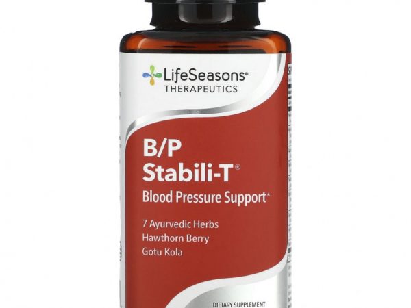LifeSeasons, B/P Stabili-T, поддержка при кровяном давлении, 120 вегетарианских капсул
