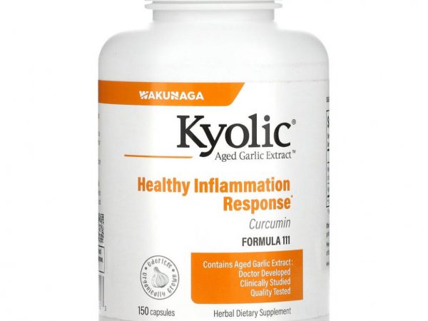 Kyolic, Aged Garlic Extract, экстракт чеснока с куркумином, 150 капсул