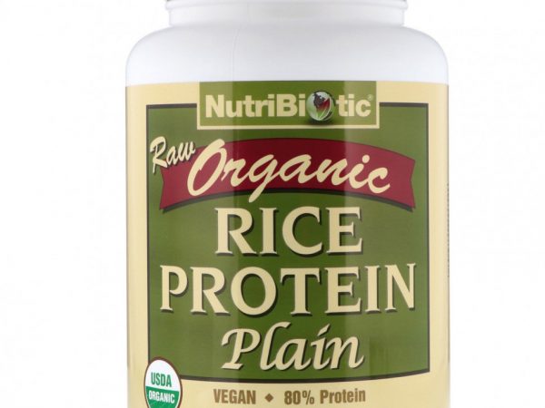 NutriBiotic, Сырой органический рисовый белок, 600 г