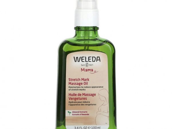 Weleda, Mama, массажное масло от растяжек, экстракты миндаля, 100 мл (3,4 жидк. унции)