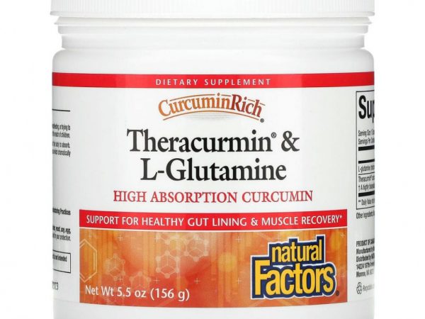 Natural Factors, CurcuminRich, средство восстановления и роста мышц Куркумайзер, 5,5 унций (156 г)