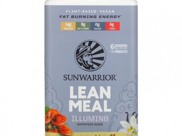 Sunwarrior, Illumin8 постная еда, ваниль, 720 г (1,59 фунта)