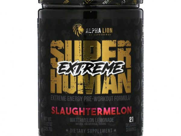 ALPHA LION, SuperHuman Extreme, дыня, арбузный лимонад, 329,7 г (11,62 унции)