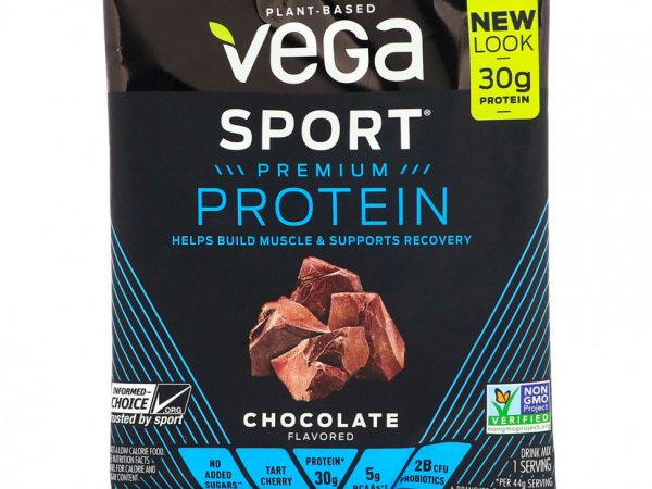 Vega, Sport Performance, протеиновый порошок, шоколадный вкус, 44 г (1,6 унции)