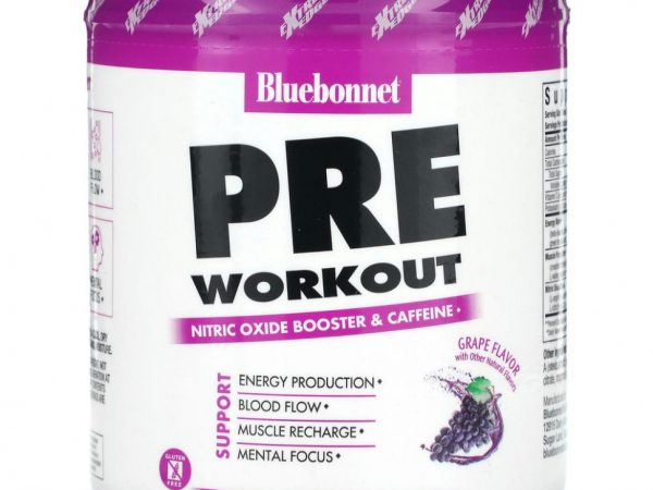 Bluebonnet Nutrition, Перед тренировкой, с виноградом, 300 г (0,66 фунта)