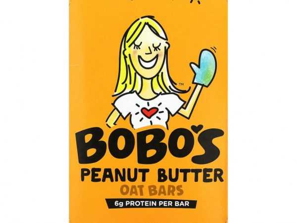 Bobo's Oat Bars, Овсяные батончики с арахисовой пастой, 12 батончиков, по 85 г (3 унции)