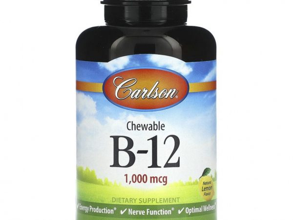 Carlson, B-12, 1000 мкг, 180 таблеток