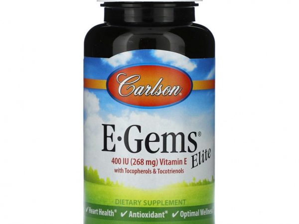 Carlson, E-Gems Elite, 400 МЕ (268 мг), 60 мягких таблеток