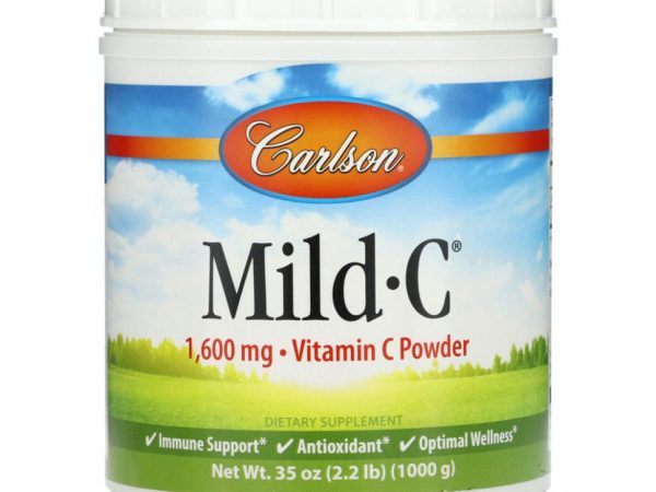 Carlson, Mild-C, Витамин C в кристаллах, 35 унций (1000 г)