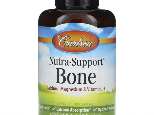 Carlson, Nutra-Support, для костей, 100 мягких таблеток