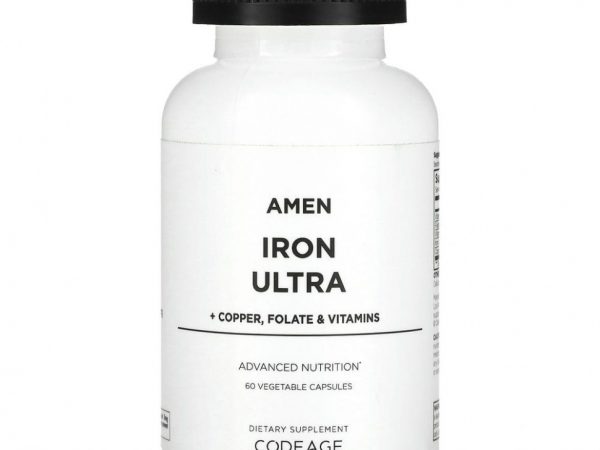 Codeage, Amen, Iron Ultra, 60 растительных капсул
