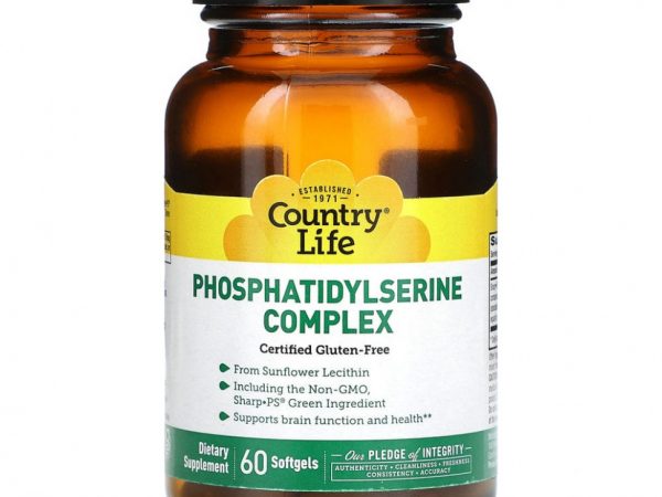 Country Life, Phosphatidylserine Complex, 60 мягких таблеток