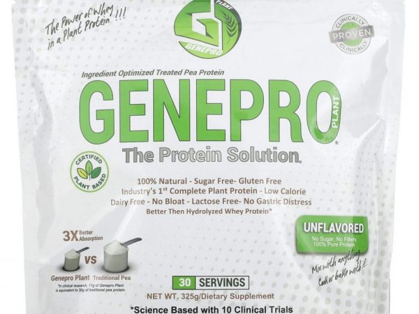 GENEPRO, Plant The Protein Solution, без добавок, 325 г